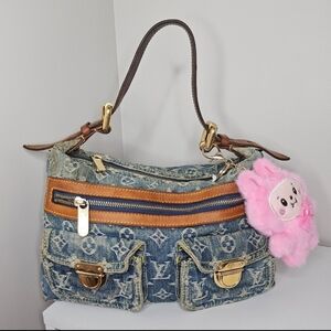Louis Vuitton Monogram Denim Baggy PM Shoulder Bag